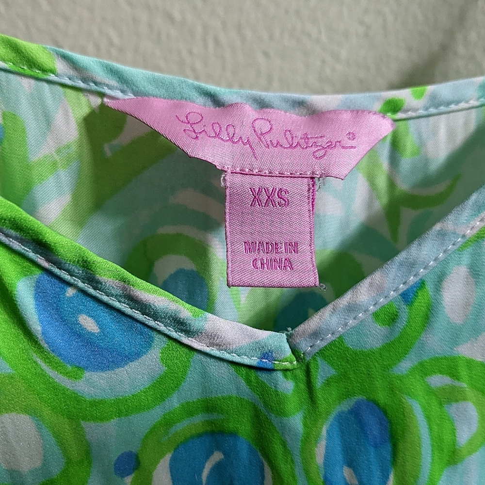 Lilly Pulitzer Deanna Romper Blue/Green womens